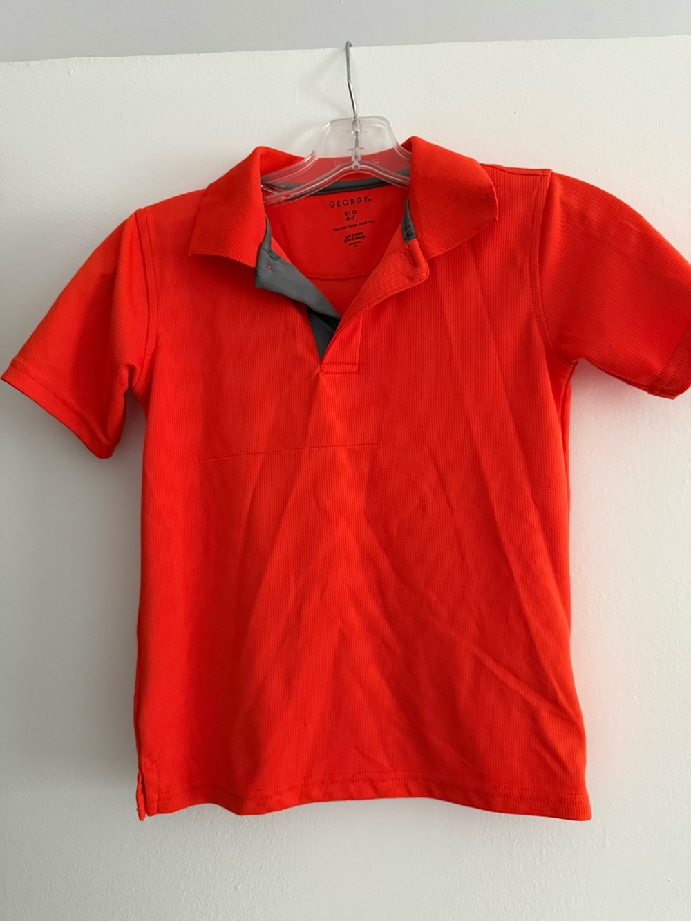Boys orange polo tee